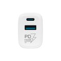 TESLA Power Charger T220 - duální rychlonabíječka 25 W PD 3.0/PPS (bílá barva)