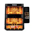 TESLA AirCook TrioZone Q636 XXL - multifunkční třízónová digitální horkovzdušná fritéza