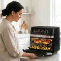 TESLA AirCook DualZone Q787 XXL Deluxe - multifunkční duální digitální horkovzdušná fritéza