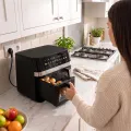 TESLA AirCook DualZone Q787 XXL Deluxe - multifunkční duální digitální horkovzdušná fritéza