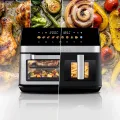 TESLA AirCook DualZone Q787 XXL Deluxe - multifunkční duální digitální horkovzdušná fritéza