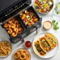 TESLA AirCook DualZone Q787 XXL Deluxe - multifunkční duální digitální horkovzdušná fritéza