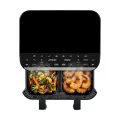 TESLA AirCook DualHeat QD464 XXL - multifunkční duální digitální horkovzdušná fritéza