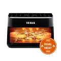 TESLA AirCook DualHeat QD575 XXL - multifunkční duální digitální horkovzdušná fritéza