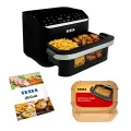 TESLA AirCook DualHeat QD575 XXL - multifunkční duální digitální horkovzdušná fritéza