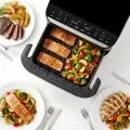 TESLA AirCook DualHeat QD575 XXL - multifunkční duální digitální horkovzdušná fritéza