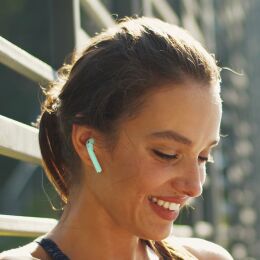 TESLA Sound EB10 - bezdrátová Bluetooth sluchátka (Ice Blue)