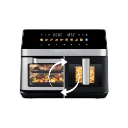TESLA AirCook DualZone Q787 XXL Deluxe - multifunkční duální digitální horkovzdušná fritéza