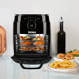 TESLA AirCook & Grill QG800 WiFi - multifunkční digitální horkovzdušná fritéza