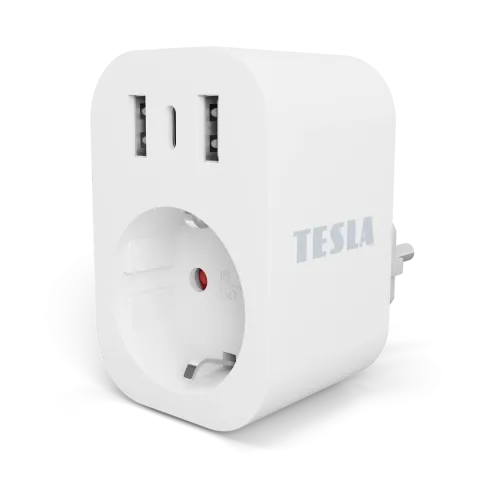 TESLA Smart Plug SP300 3 USB - chytrá zásuvka s USB porty